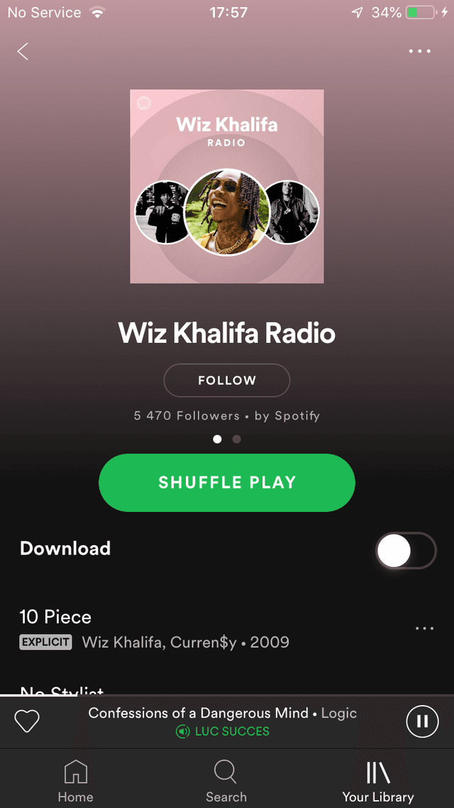 Spotify screenshot